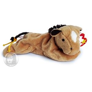 TY Beanie Babies Derby Horse 1995 Vintage Plushie Collectible